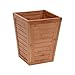 Household Essentials Bamboo Slat Trash Can, Small