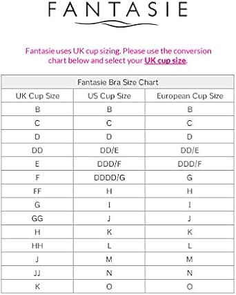 Fantasie bras size chart Outlet