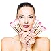 Makeup Brushes Set DUAIU 16 Pcs Premium Synthetic Fiber Professional Kabukit Brushes Set Powder Cream Liquid Foundation Eyeshadow Eyeliner Lip Concealer Pink Wood Handle