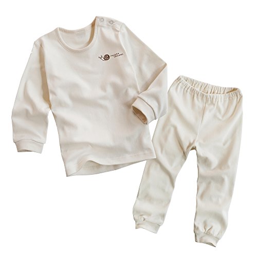 Basic Pajamas Long Sleeve Baby Boy and Girl 100% Certified Organic Cotton