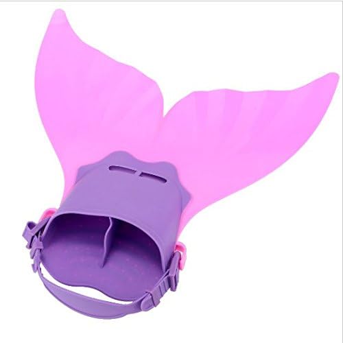 JCare Adjustable Wave Cute Swimming Fins for Kid Children Mermaid Swim Fin Swimming Foot Flipper Training Shoes Tail Diving Feet Tail Monofin