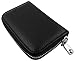 PRIME Best Rfid Blocking Genuine Leather Zipper Wallet Secure for Men & Women Top Stainless Steel Metal Slim Credit Cards Business Minimalist Holds 12 Thin Front Pocket High-grade Card Holder Case