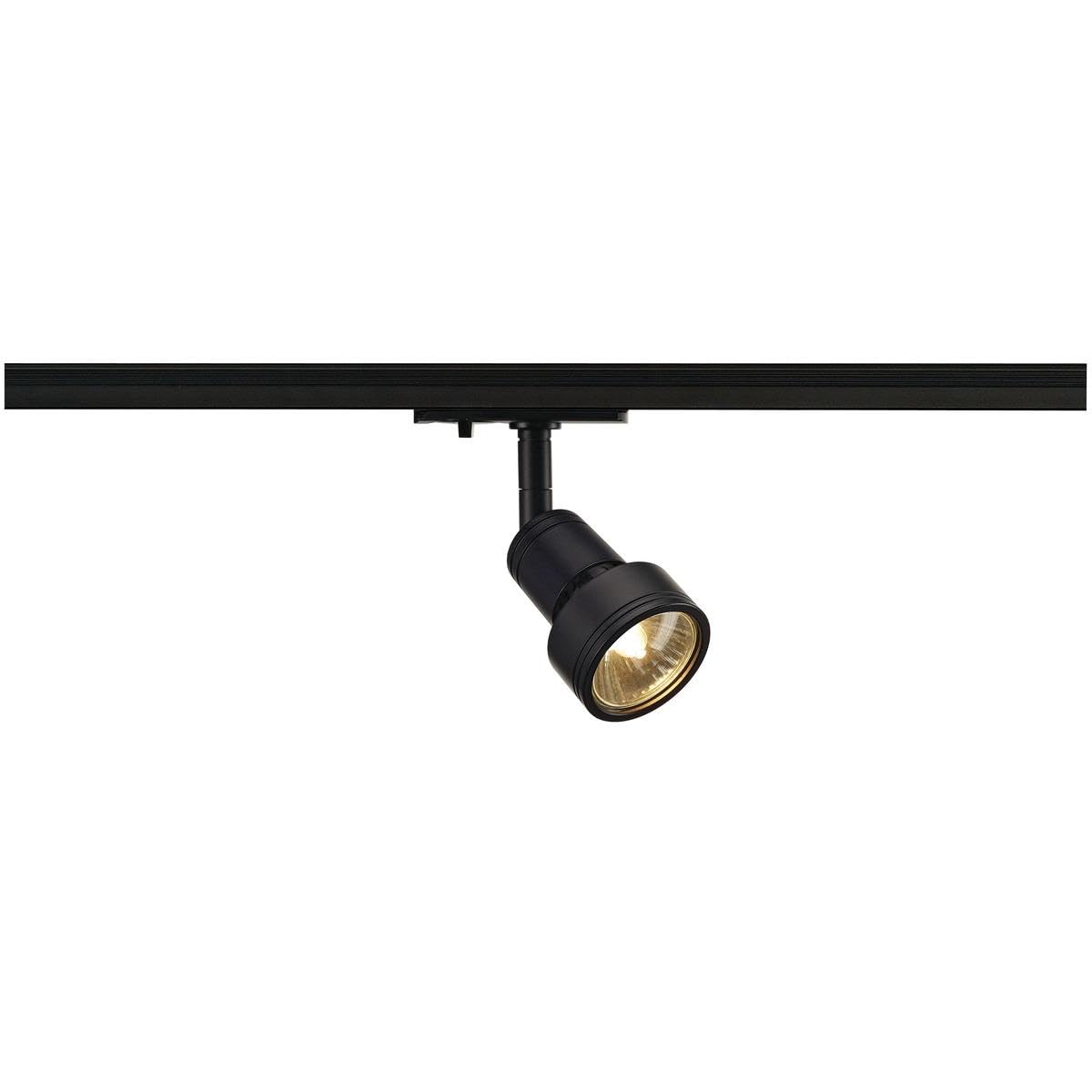 SLV 1-Phase Puri/Spotlight, LED spot, Ceiling, Track System, Interior Lighting / GU10 50W Black, Aluminium, 50 W, 143390