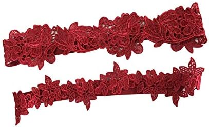 YuRongsxt Flower Leaf Style Garter Set Wedding Garter Set Bridal Garter G08
