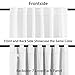 H.VERSAILTEX White Curtains Panels Thermal Insulated Window Drapes for Window 52 x 84 inch, Back Tab/Rod Pocket - Set of 2 Panels
