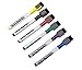Magnetic Dry Erase Markers Non Toxic with Erasers, Fine Tip, Assorted Colors, 6-Count