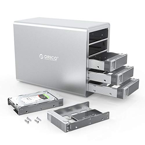 ORICO 5 Bay Hard Drive Enclosure Aluminum Alloy Type C USB3.1 Gen2