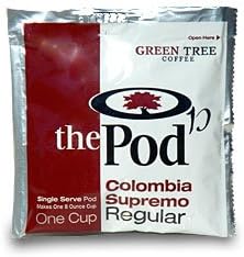 The POD, 1-Cup Coffee Pods - Colombia Supremo (Regular) 36 Pods