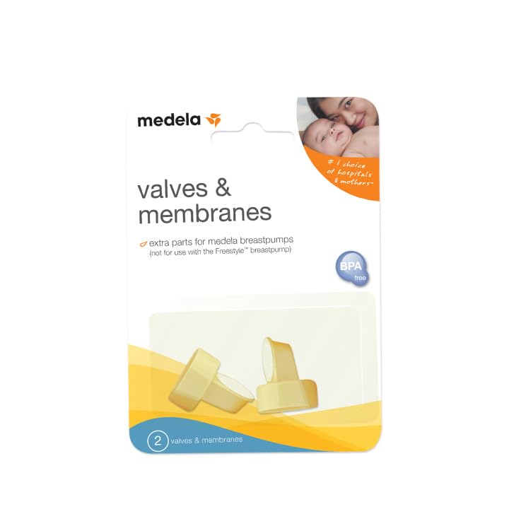 Medela Spare Valves and Membranes, 2 Sets, Authentic Medela Replacement Parts Designed for All Medela Breast Pumps Except Sonata and Freestyle, Made Without BPA