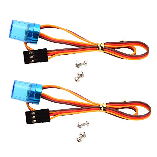 LAFEINA Multi-Function Ultra Bright LED Police Rotating Flashing Light RC Model Car Lighting (2Pack, Blue)