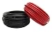 14 Gauge Red & Black Power Ground Wire 25 FT Each 50' Total Stranded Copper Clad