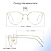 Firmoo Round Oversize Blue Light Blocking Glasses Women, Vintage Clear Computer Glasses, Bluelight Blocker Eyewear for Women Men