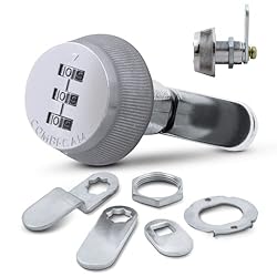 Combi-Cam Combinated Lock 7850R - Large Chrome Cam
