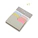 Chris-Wang Index Divider Sticky Notes Paper Tabs, 90 Blank Notes per Pack, Assorted Size, 6 Colors, 1 Pack