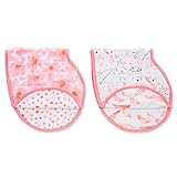 aden + anais Classic Burpy Bib, 100% Cotton Muslin, Soft Absorbent 4 Layers, Multi-Use Burp Cloth and Bib, 22.5