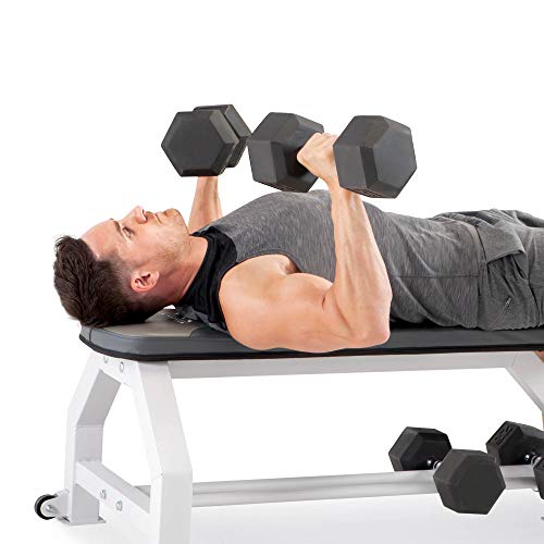 Marcy Pro Steel Utility Flat Weight Bench for Home and Gyms with