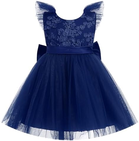 Amazon.com: Bridesmaid Dresses for Girls 8 9 Years Knee Length Size 7-16  Big Girls Kids Children Lace Tulle Tutu Ball Gowns Special Occasion Tops  Girl Dresses Size 9 Under 25 (Dark Purple,