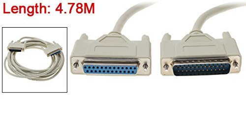 DealMux Female to Male DB25 25 Pin Parallel SCSI Extension Cable