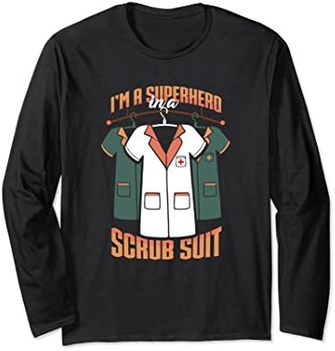Unisex Superhero In A Scrub Suit Nurse T Shirt Medium Black