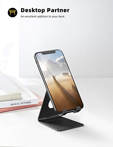 Lamicall-Soporte-Mvil-Soporte-Telfono-Soporte-Dock-Base-para-Telfono-e-Smartphones-para-Phone-XS-XS-MAX-XR-X-8-7-6-Plus-5-4-Samsung-S8-S7-Huawei-Otras-Smartphones-Negro