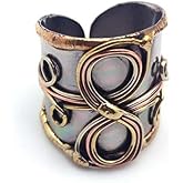 Anju Jewelry Mixed Metal Cuff Ring