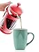 French Press Coffee & Loose Leaf Tea Maker, Red (8 Cup, 34 oz, 4 Mug), Heat-Resistant Glass, Bonus Filter, Spoon