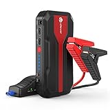 iClever Ultra Portable Jump Starter, 600A Peak 13600mah Car Battery Charger(up to 5L Gas or 3L Diesel Engine),  Phone Charger with Dual USB Ports, DC Output for Car Device and LED Flashlight