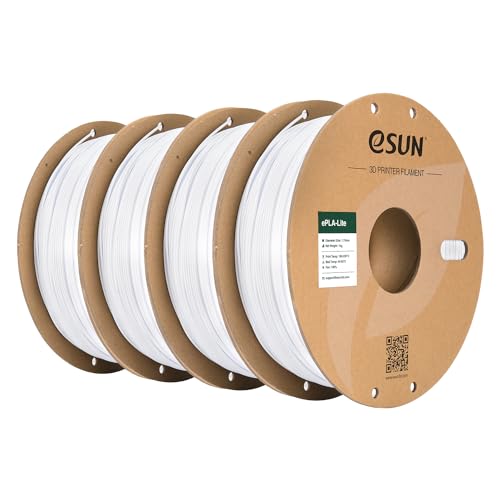 eSUN PLA Filament 1.75mm, Kaltes Weiß-4KG,4KG