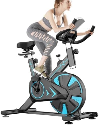 Photo 1 of LYMCY Exercise Bike for Home Gym Use with LCD Display & Tablet Holder, Super Quiet Magnetic Resistance Indoor Cycling Bike, Professional Stationary Bike with Comfortable Seat Cushion, 350LBs Capacity