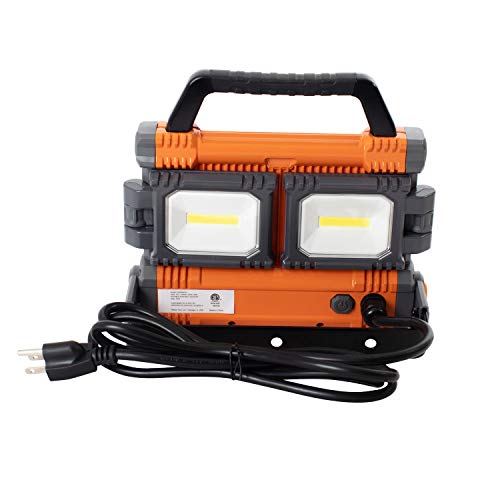 Helios Tool 5000 Lumen Portable LED Worklight with Swivel Side Lights and 5ft Tripod Stand - Thumbnail 3