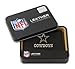 Rico Industries NFL Embroidered Leather Trifold Wallet, Dallas Cowboys, Black, 3.25 x 4.25-