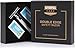 Double Edge Safety Razor with 20 Derby Blades - Chrome Finish 4 inch Long Handle, Rust Free and Unbreakable - By Utopia Care