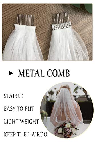 3 Wedding+Bridal+Elbow+Length+White