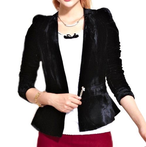velvet peplum jacket