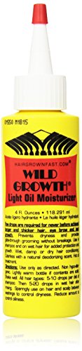 Wild Growth Light Oil Moisturizer 4 oz. (Pack of 2) (Best Homemade Oil For Hair Growth)