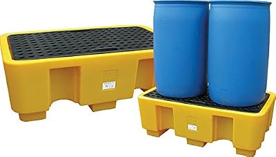 Yellowshield 2 Drum Spill Pallet Polyethylene 250L Sump Capacity Forklift