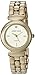 Anne Klein Women's AK/2850JADE Diamond-Accented Gold-Tone Watch and Jade Beaded Bracelet Set