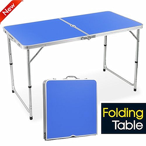 [- popamazing 4ft Aluminum Portable Folding Camping Picnic Party Dining Table - 120cm x 60cm(L &amp