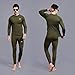 MEETYOO Thermal Underwear for Men, Winter Gear Long Johns Base Layer Top and Bottom Set for Skiing Running