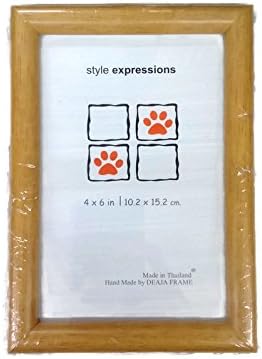 Wooden Photo Frame with Beige Color for using with photo size 4" x 6"