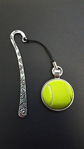 Tennis Ball Pendant On a Metal Design Bookmark Ideal Birthday Gift N493