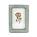 Zhenzan Frames 4x6 Inches Simple Rectangular Desktop Family Picture Photo Frame with Glass Front (Blue)