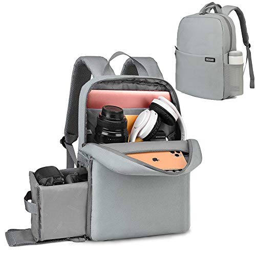 CADeN Camera Bag Backpack with Laptop Compartment 14" Waterproof