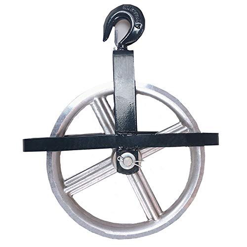 POPMOON Scaffold Hoist Pulley 12" Scaffolding Wheels Aluminum Pulley