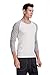 CYZ Men's Thermal Long Sleeve Crew Top-WhiteGrey-M