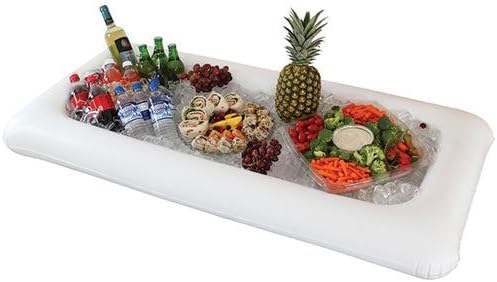 Mega Maxx Blow-Up Serving Bar for Tailgating, Parties, Picnics, Camping - Inflatable White (6)
