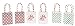 Foil Kraft Christmas Bags 24 Piece Variety Pack