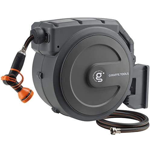 Giraffe Tools Retractable Garden Hose Reel