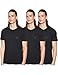 Emporio Armani Men's Cotton Crew Neck T-Shirt, 3-Pack, Black, Medium