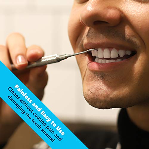 Equinox Professional Dental Tartar Scraper Tool - Remove Plaque, Food, Chunks - Stainless Steel Double Ended Tartar Remover for Your Teeth - Clean Dental Pick Scaler Tools